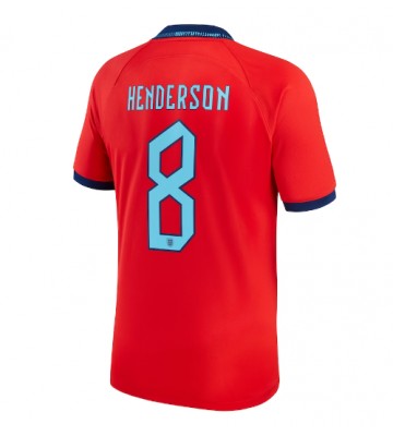 Maillot de foot Angleterre Jordan Henderson #8 Extérieur Monde 2022 Manches Courte